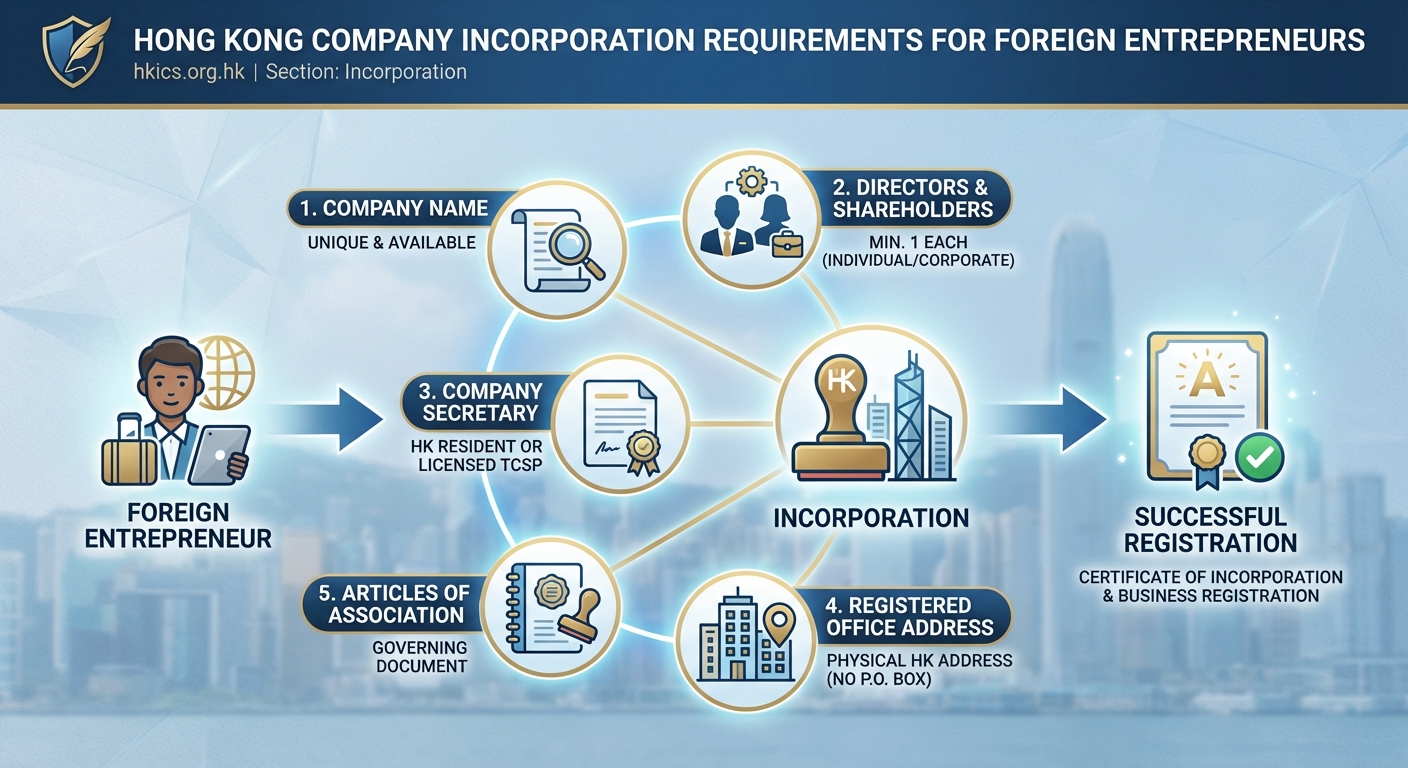 Hong Kong Company Incorporation Requirements for Foreign Entrepreneurs - Illustration 2