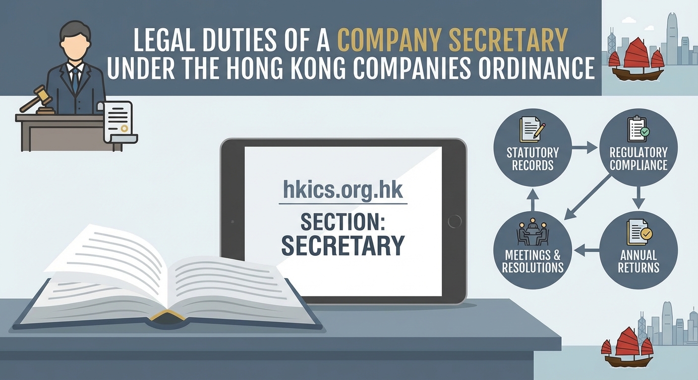 Legal Duties of a Company Secretary Under the Hong Kong Companies Ordinance — 1